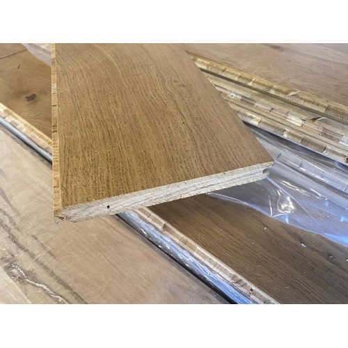 73 - A quantity of brand new Broadleaf Elegance engineered aged oak flooring, 2cms depth, approximately 2... 
