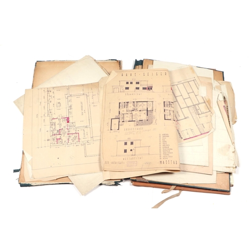 81 - Rudolph Wallesz (Wallis) - a portfolio of Austrian architectural designs and blueprints.
