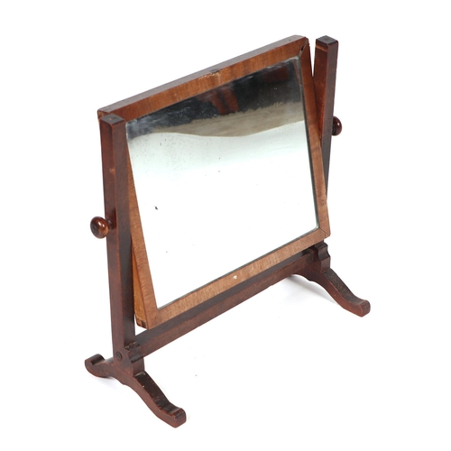 911 - A 19th century mahogany tilt-top tripod table, 36cms wide; together with a miniature drop-leaf table... 