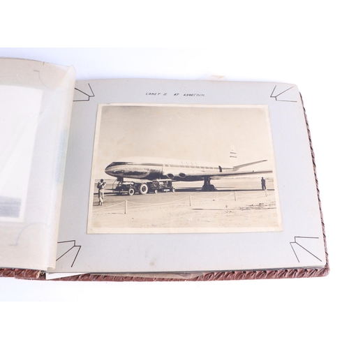 93 - Aviation interest:  A photograph album circa 1954 of Royal Air Force Kenya 1340 flight with various ... 