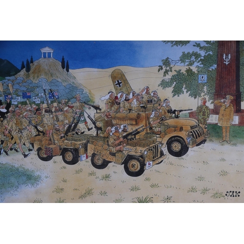 156 - After Jak - Behind the Lines - 50 Years of the SAS -  limited edition cartoon print, 189/750, 54 by ... 