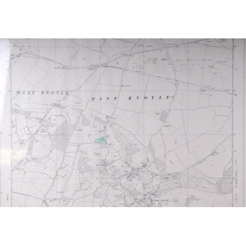 34 - Local interest:  An Ordnance Survey map for East & part of West Knoyle provisional edition sheet ST8... 