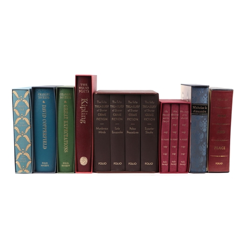 37 - Folio Society:  A quantity of assorted volumes Treasury of Shorter Crime Fiction 4-volume box set; K... 