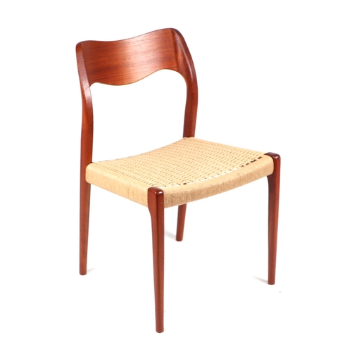 751 - Attributed to Niels Otto Møller (Danish 1920-1982) - Model 75, a 20th century design single chair wi... 