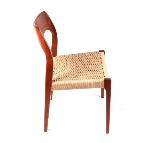 751 - Attributed to Niels Otto Møller (Danish 1920-1982) - Model 75, a 20th century design single chair wi... 