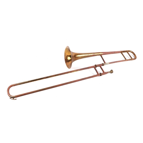 80 - A Boosey & Hawkes Ltd no. 78 brass trombone.