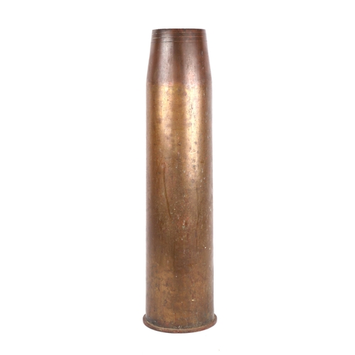 125 - A large WWI brass shell case, 65cms high.