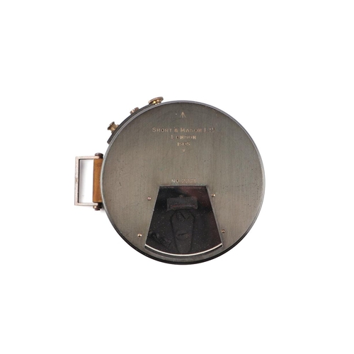 137 - A WWI Short & Mason Ltd, London, Clinometer, serial no. 2221, in a fitted leather case.