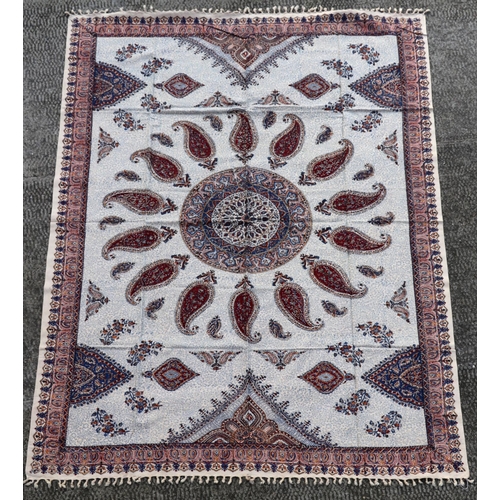 1376 - An Iranian Esfahan traditional cotton hand printed wall hanging, 140 by 200cms.