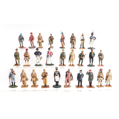 141 - A large quantity of Del Prado painted lead soldiers, six in original packaging,