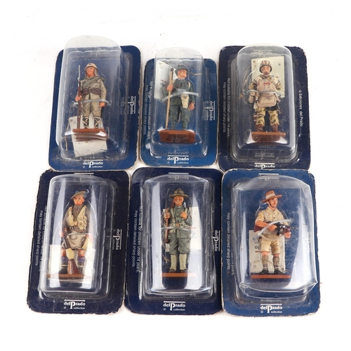 141 - A large quantity of Del Prado painted lead soldiers, six in original packaging,