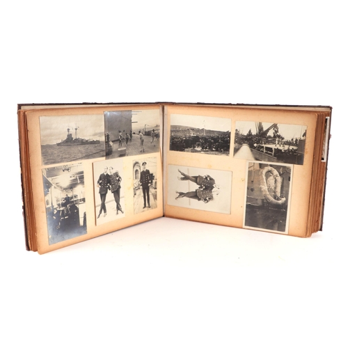 1413 - A WWI photograph album relating to HMS Neptune and other Royal Naval ships, her travels including Af... 