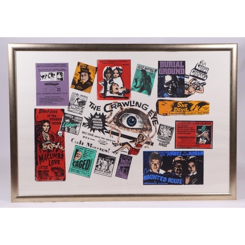 1511 - Alex Brown (contemporary Pop Art) - The Crawling Eye - limited edition coloured print 1/10,  signed ... 