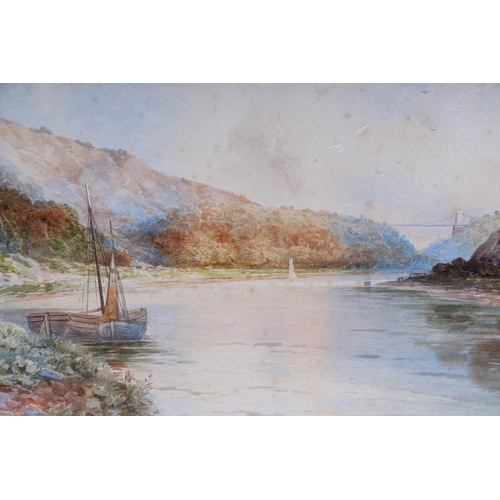 1534 - W W Hodges (19th century English school) - The Avon Gorge East - and it's pair - West - watercolours... 