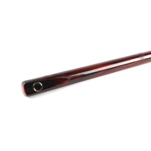 157 - Master Builders Supplies (MBS) snooker cue, 145cms long, cased.