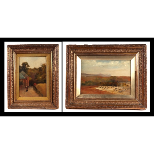 168 - Edith Stanway (Victorian school) - Landscape Scene - signed & dated 1899 lower right, oil on board, ... 