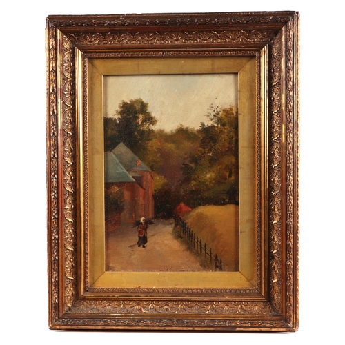 168 - Edith Stanway (Victorian school) - Landscape Scene - signed & dated 1899 lower right, oil on board, ... 