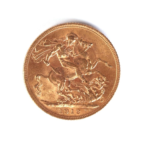 1712 - An Edward VII, full gold sovereign, 1912.