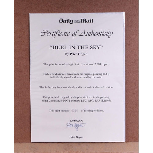 175 - Peter Hogan, 'Duel in the sky', limited edition print, signed in pencil to the margin, with certific... 