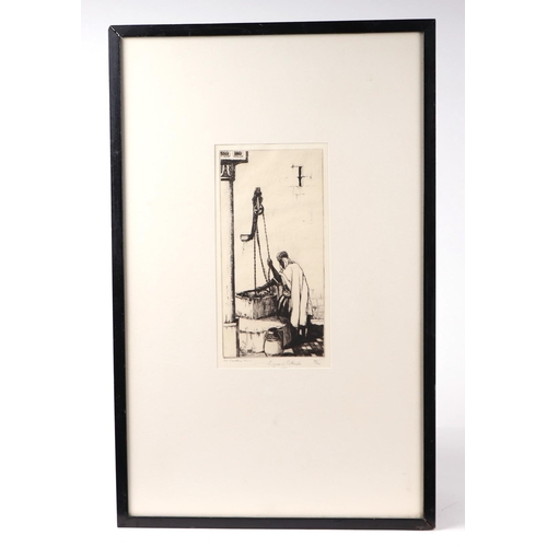 176 - Edgar L Patterson (1872-1950), 'An Eastern Well', drypoint etching limited edition, 89/100, signed i... 