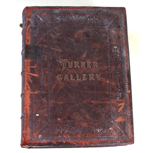 20 - JMW Turner, Moroccan leather bound books 'The Turner Gallery', A series of one hundred and twenty en... 