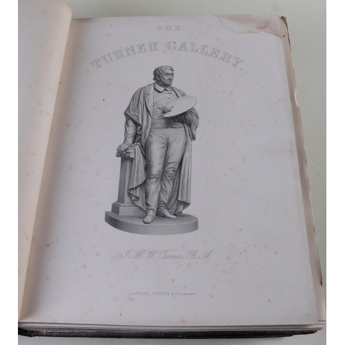 20 - JMW Turner, Moroccan leather bound books 'The Turner Gallery', A series of one hundred and twenty en... 