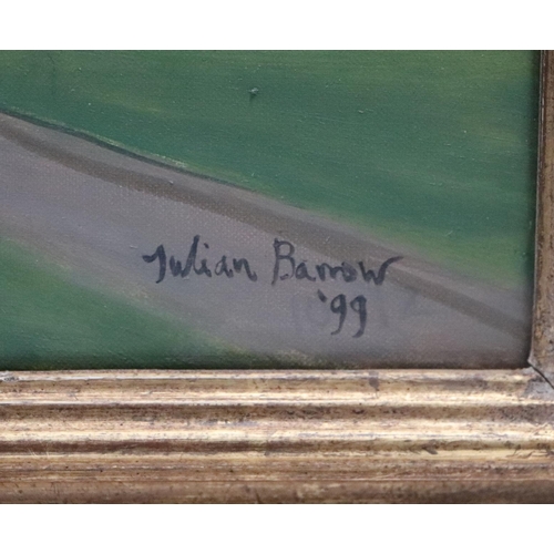 212 - Julian Barrow (1939-2013) - Sherborne Abbey Dorset - oil on canvas, signed & dated '99 lower right, ... 