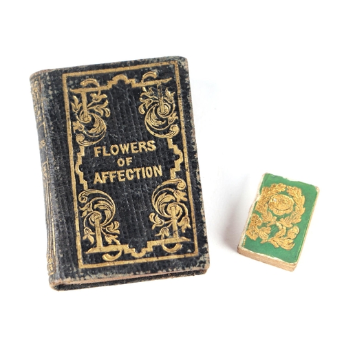 248 - A miniature Bijou Almanac 1836 and a miniature copy of Flowers of Affection by Thomas Miller (2).