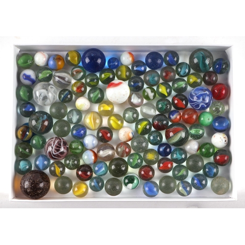 310 - A large quantity of vintage glass marbles.