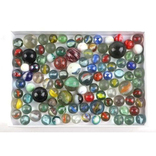 310 - A large quantity of vintage glass marbles.