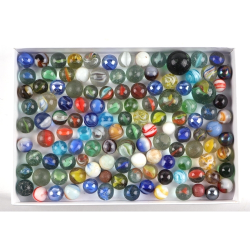 310 - A large quantity of vintage glass marbles.