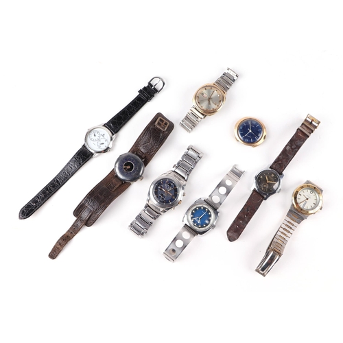 338 - A quantity of assorted gentleman's vintage wristwatches to include a Mentor Automatic wristwatch; a ... 