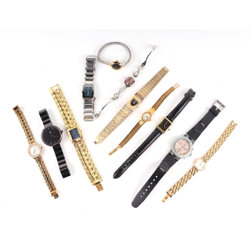 342 - A group of ladies and gentlemen's fashion watches to include Seiko and Sekonda.