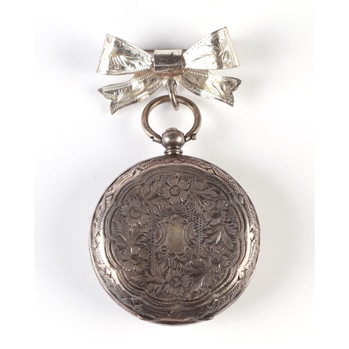 346 - A Waltham open faced fob watch in a gold plated case; together with a silver cased open faced fob wa... 