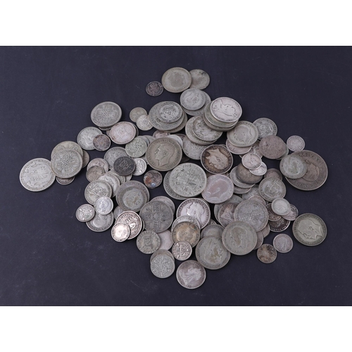 352 - A quantity of assorted pre 1947 GB silver coinage to include crowns, half crowns and sixpences to in... 