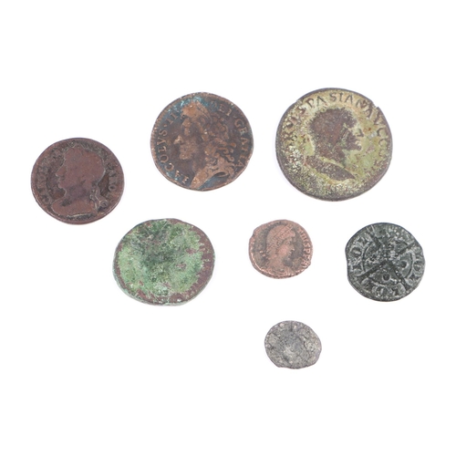 357 - A small quantity of George III and Victorian copper coinage to include a cartwheel penny.