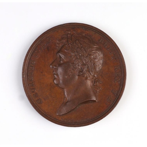 371 - A George IV bronze Coronation medal.