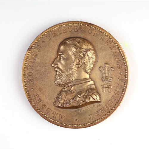 380 - A large gilt bronze exhibitors medal for the London International Exhibition of 1873 for All Fine Ar... 