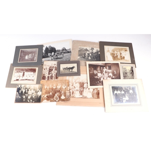 745 - A large collection of antique and later photographs including military and sporting examples.