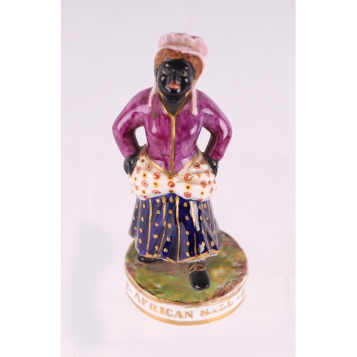 765 - A Sampson & Hancock Derby figure of 'African Sall', 9cms high.