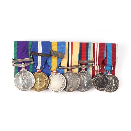 856 - A group of court medals awarded to LCPL Richards, Grenadier Guards, comprising Northern Ireland Gene... 