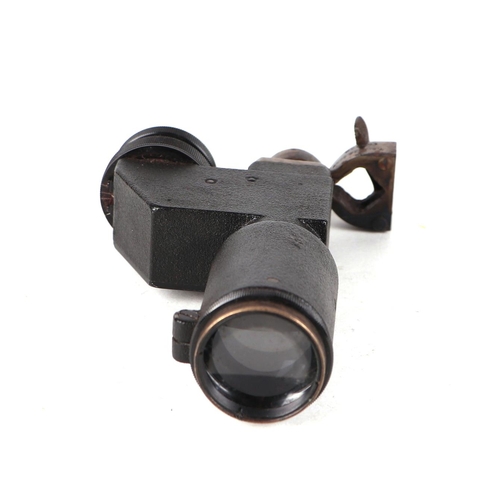 857 - A WWI Carl Zeiss Jena G.Z.III prysmatic rifle scope, serial no: 1848, fitted with a T. Bland & Sons ... 