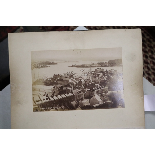 748 - A late Victorian albumen album containing images of New Zealand, sixty eight 20 by 15cms images, the... 