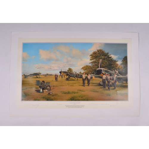 198 - After Robert Taylor - Eagles On The Channel Front - limited edition print numbered 2/75, signed by t... 