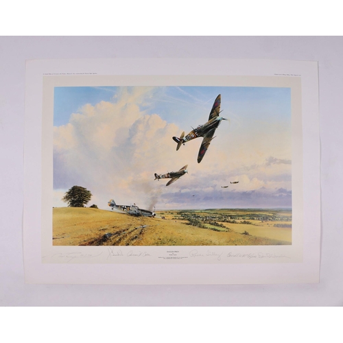 198 - After Robert Taylor - Eagles On The Channel Front - limited edition print numbered 2/75, signed by t... 