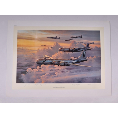 207 - After Robert Taylor - Valor In The Pacific - limited edition print numbered 87/1250, signed by the a... 