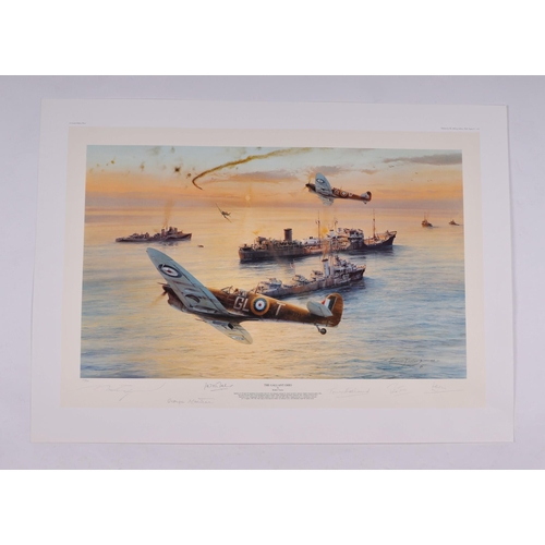 210 - After Robert Taylor - The Doolittle Raiders - limited edition print numbered 39/600, signed by the a... 