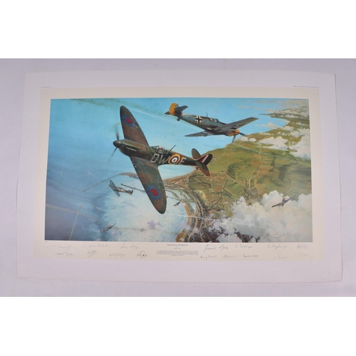 214 - After Robert Taylor - The Battle For Britain - limited edition print numbered 2/200, signed by the a... 