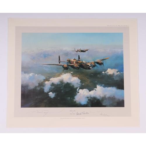 216 - After Robert Taylor - Memphis Belle - limited edition print, signed by the artist and Memphis Belles... 