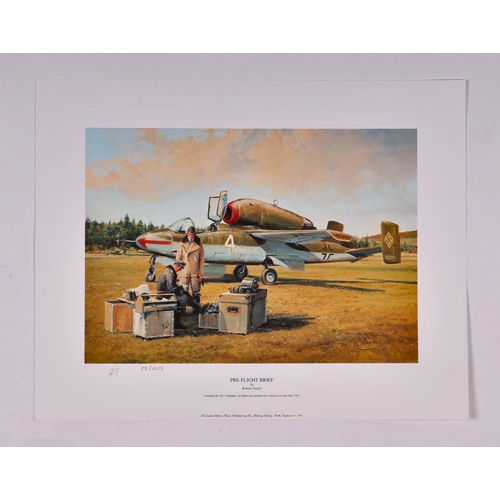 217 - After Robert Taylor - Spitfire Sortie - limited edition print numbered 2/56; together with four othe... 